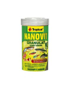 Tropical Nanovit Granulat Food for Small Fish & Adolescent Fry, 90g