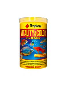 Tropical Vitality & Color Colour-Enhancing Flakes Fish Food - 100g