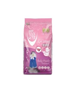 Van Cat Baby Powder Perfumed Clumping Cat Litter - 20 kg