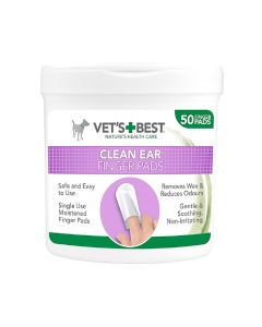 Vet’s Best Clean Ear Finger Pads For Dogs, 50 Pads