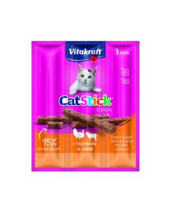 Vitakraft CatStick Classic Turkey And Lamb Cat Treat - 18g