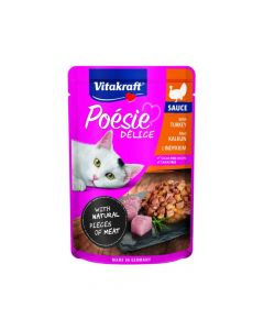 Vitakraft Poésie Délisauce + Turkey - 85g - Pack of 12