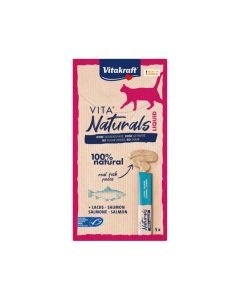 Vitakraft Vita Naturals Liquid Salmon Cat Treats - 5 x 15 g