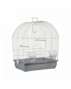 Voltrega 642B Birdcage for Small Birds - White - 25.5L x 41W x 48H cm