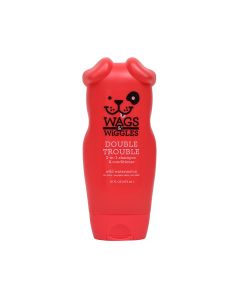 Wags & Wiggles Double Trouble 2-in-1 Dog Shampoo & Conditioner, 473 ml