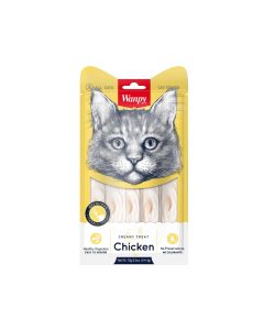 Wanpy Creamy Chicken Lickable Cat Treats - 5 x 14 g