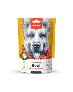 Wanpy Oven Roasted Beef Marbled Bites Dog Treats - 100 g