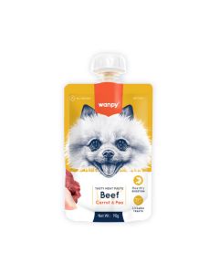 Wanpy Tasty Meat Paste Beef with Carrot and Pea Dog Treat - 90 g