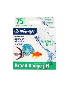 Waterlife Broad Range PH Test Kit, 75 Tests