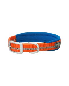 Weaver Pet Terrain Reflective Neoprene Lined Dog Collar - Orange