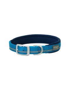 Weaver Pet Terrain Reflective Neoprene Lined Dog Collar - Blue - 21 inch
