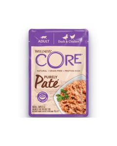 Wellness Core Purely Pate Adult Chicken and Duck Wet Cat Food - 85 g