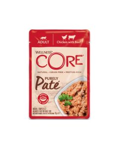 Wellness CORE Purely Pate Adult Chicken with Beef Wet Cat Food - 85 g