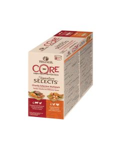 Wellness Core Signature Selects Chunky Selection Multipack Adult Cat Wet Food - 8 x 79g