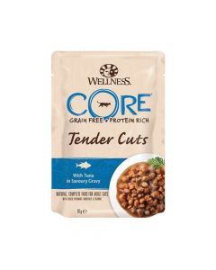 Wellness Core Tender Cuts with Tuna in Gravy Wet Cat Food - 85 g - Pack of 24