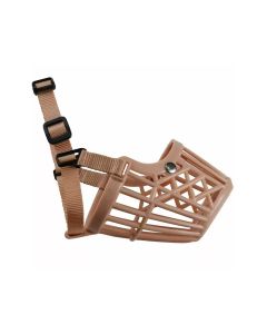 Wenzhou Qilin Adjustable Dog Basket Muzzle - Beige