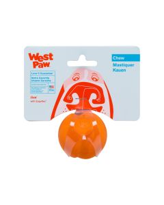 West Paw Jive Dog Chew Toy - Tangerine - 2 inch