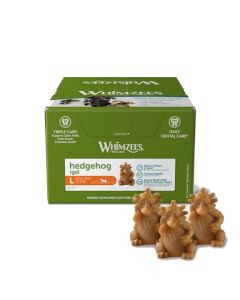 Whimzees Hedgehog All Natural Daily Dental Dog Treats - Large - 30 pieces