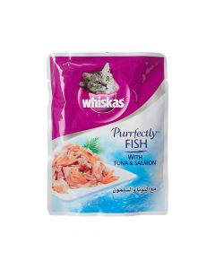 Whiskas Purrfectly Fish With Tuna & Salmon - 85g - Pack of 12