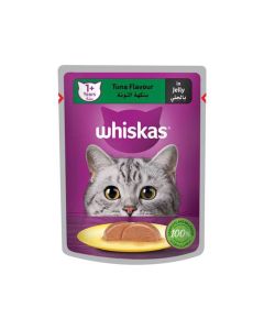 Whiskas Tuna Flavour in Jelly Adult Cat Food Pouch - 80 g - Pack of 28