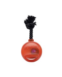 Zeus "Bomb" with LED Tug Ball Dog Toy, Orange