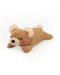 ZippyPaws Snoozies with Shhhqueaker Bear Dog Toy