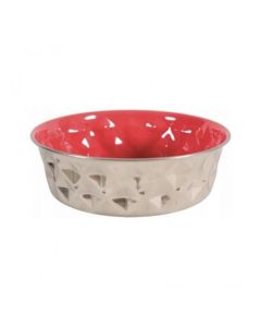 Zolux Diamonds Dog Bowl, 1.8L, Red