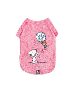 Zooz Pets Winter Snoopy Wood Balloon Pet T-Shirt - Pink