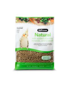 Zupreem Natural Avian Diet Bird Food for Cockatiels - 2.25 Lb 